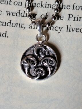 Mushroom w/ Moon Pendant Necklace